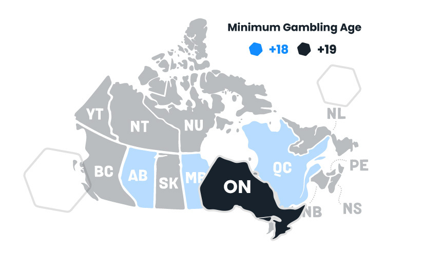 sports betting legal age in ontario