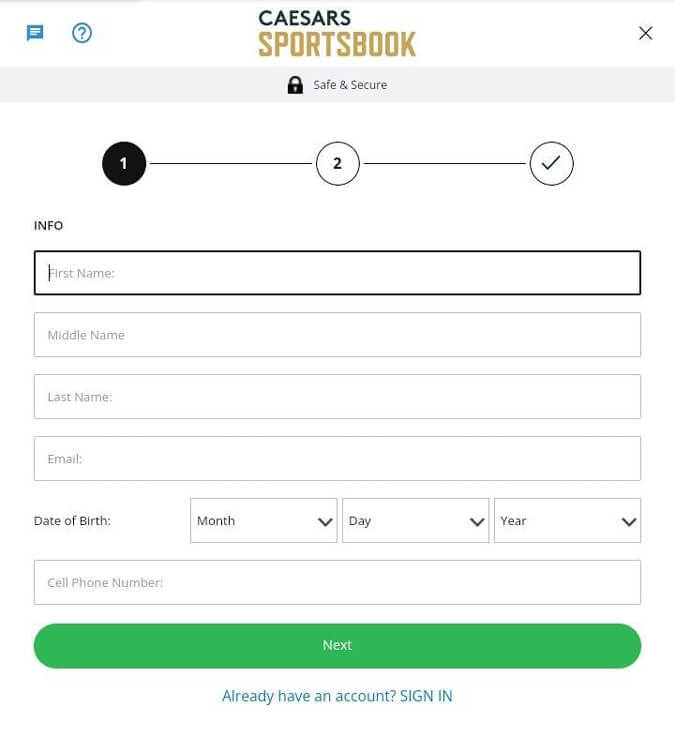 caesars sportsbook how to sign up 1