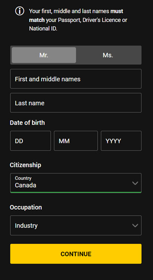 how to sign up bwin canada