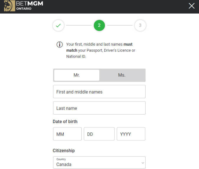 betmgm ontario sign up