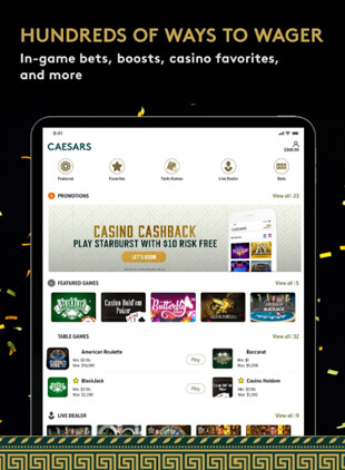 caesars real money casino app
