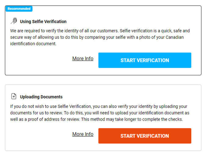 party casino verification process